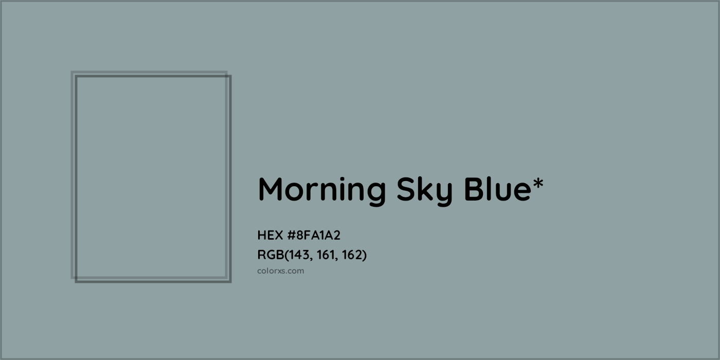 HEX #8FA1A2 Color Name, Color Code, Palettes, Similar Paints, Images