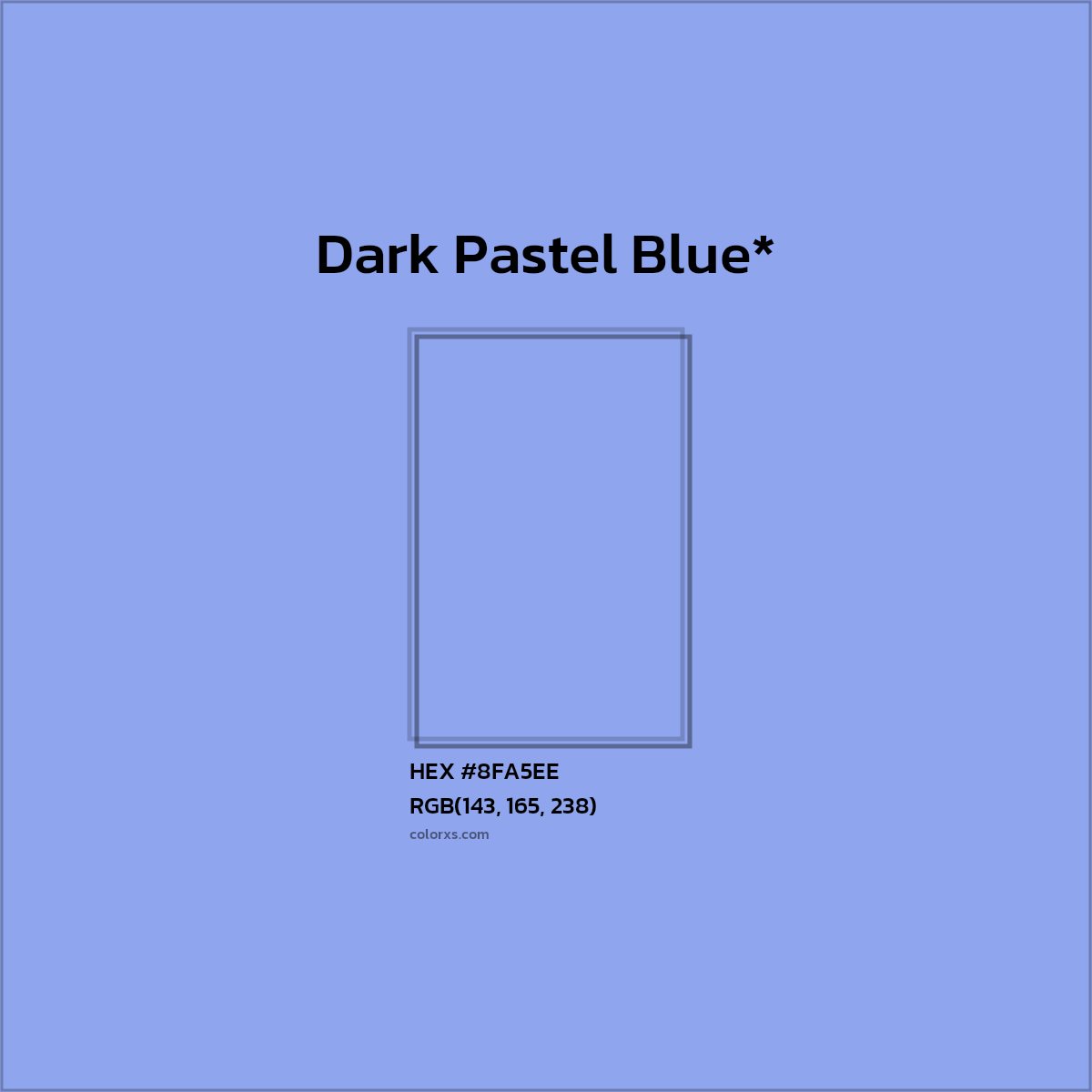 HEX #8FA5EE Color Name, Color Code, Palettes, Similar Paints, Images