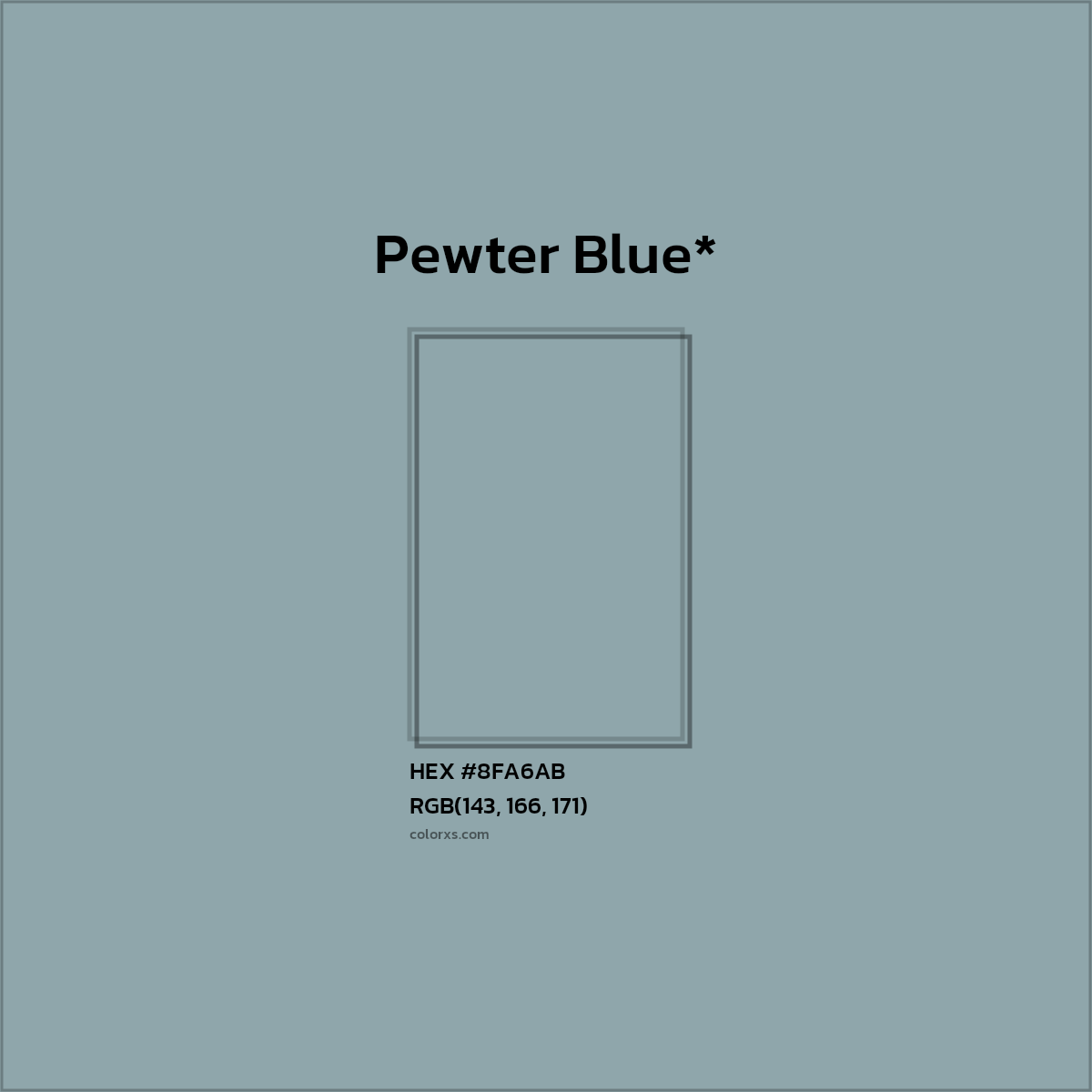 HEX #8FA6AB Color Name, Color Code, Palettes, Similar Paints, Images