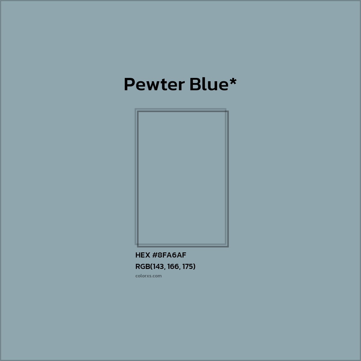 HEX #8FA6AF Color Name, Color Code, Palettes, Similar Paints, Images
