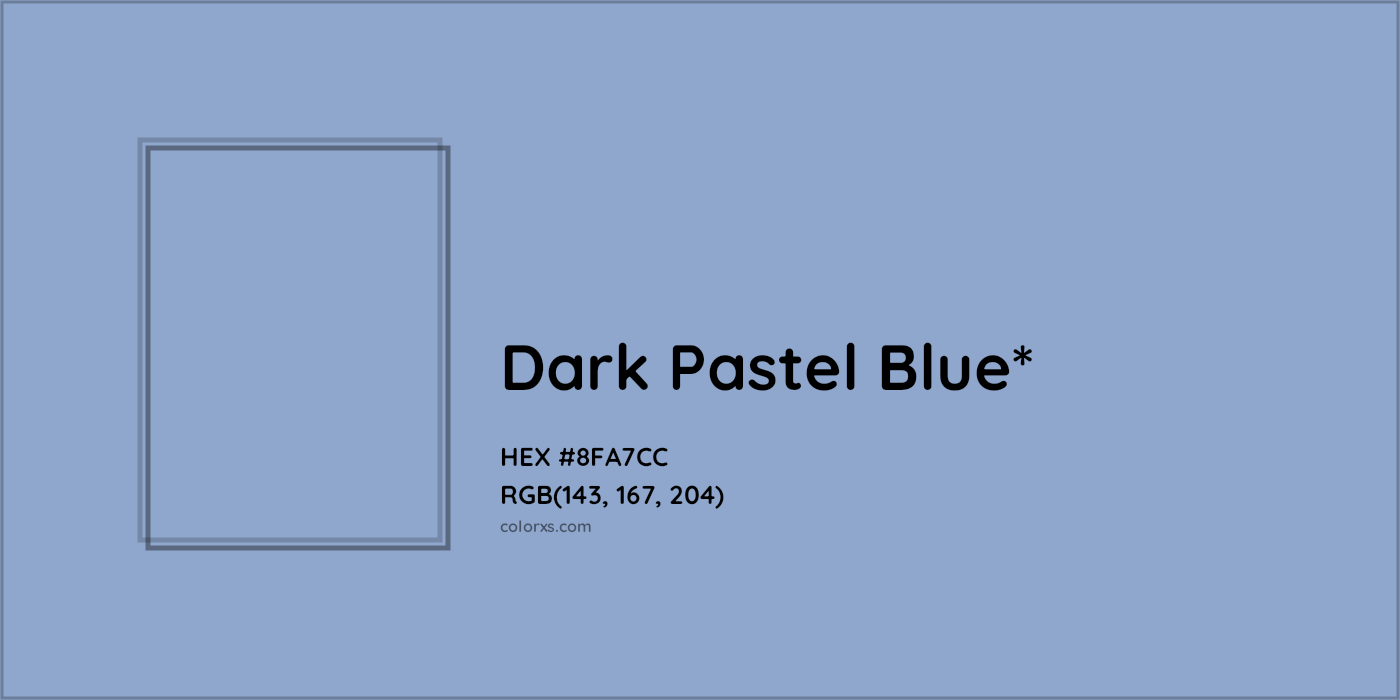 HEX #8FA7CC Color Name, Color Code, Palettes, Similar Paints, Images