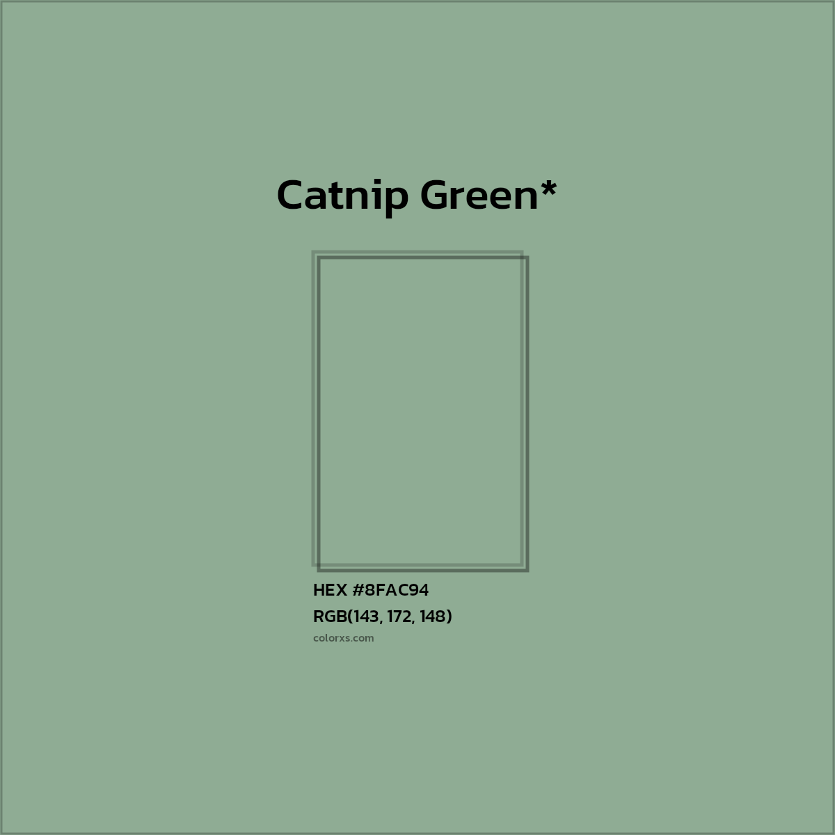 HEX #8FAC94 Color Name, Color Code, Palettes, Similar Paints, Images