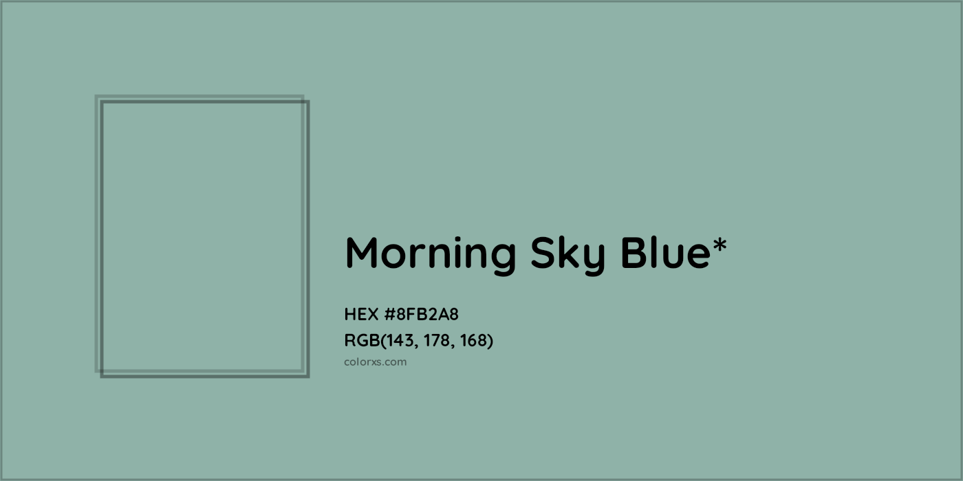 HEX #8FB2A8 Color Name, Color Code, Palettes, Similar Paints, Images