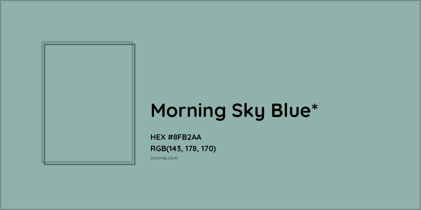 HEX #8FB2AA Color Name, Color Code, Palettes, Similar Paints, Images