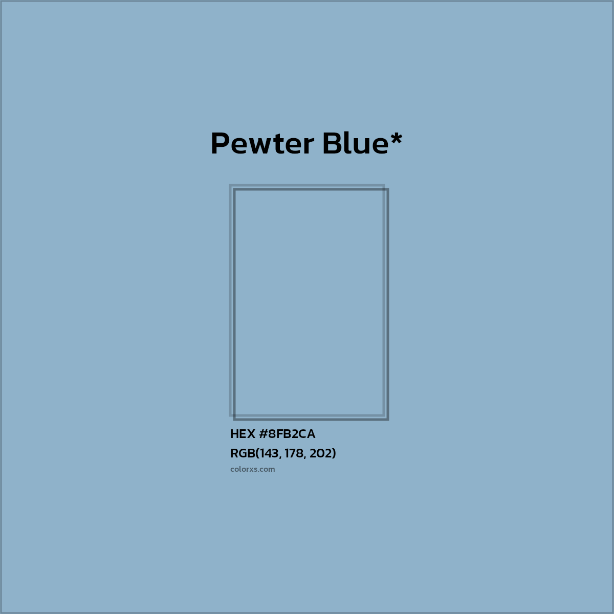 HEX #8FB2CA Color Name, Color Code, Palettes, Similar Paints, Images