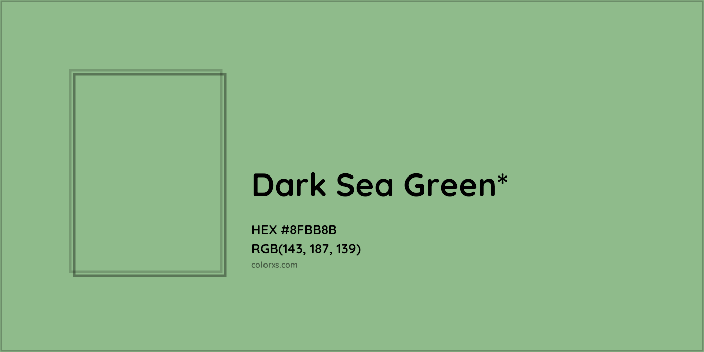 HEX #8FBB8B Color Name, Color Code, Palettes, Similar Paints, Images