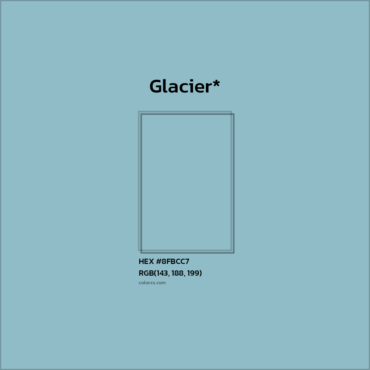 HEX #8FBCC7 Color Name, Color Code, Palettes, Similar Paints, Images