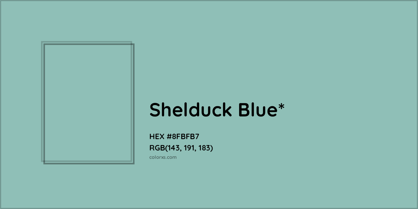 HEX #8FBFB7 Color Name, Color Code, Palettes, Similar Paints, Images