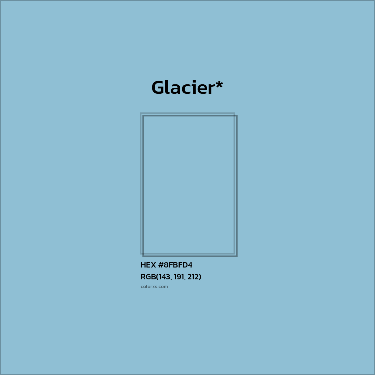 HEX #8FBFD4 Color Name, Color Code, Palettes, Similar Paints, Images