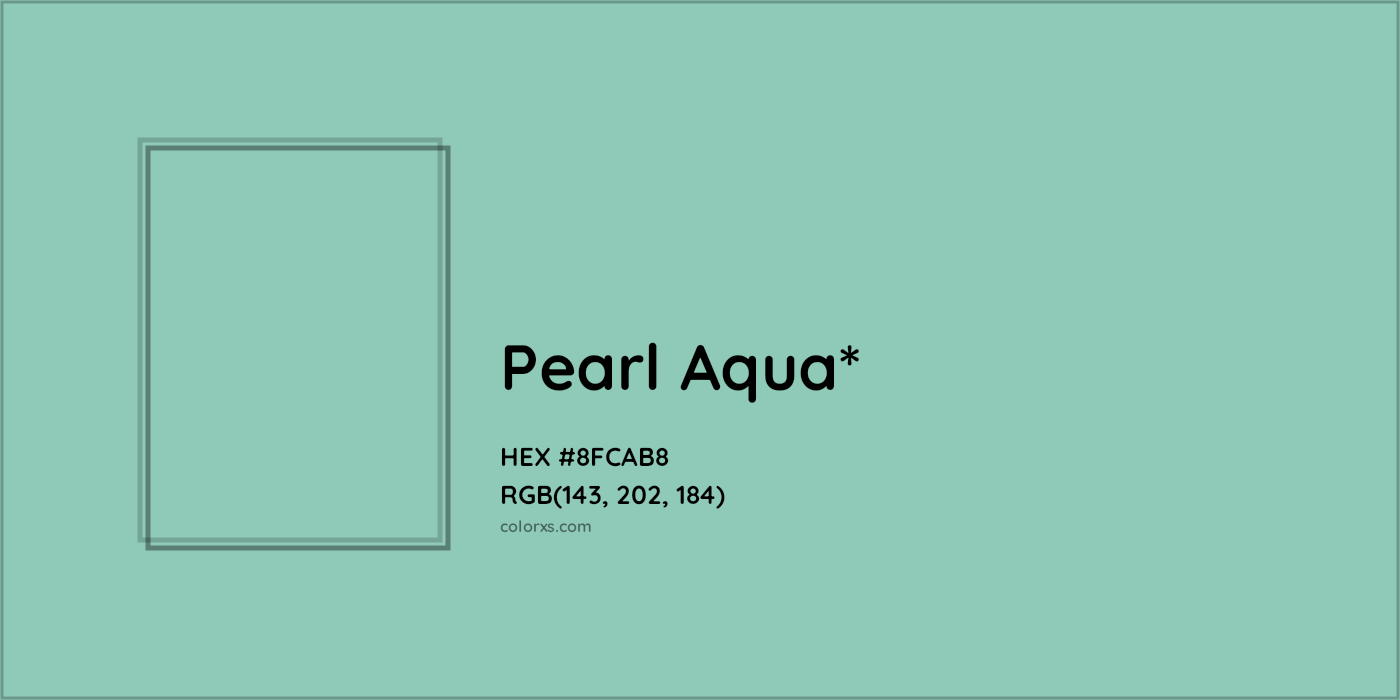 HEX #8FCAB8 Color Name, Color Code, Palettes, Similar Paints, Images