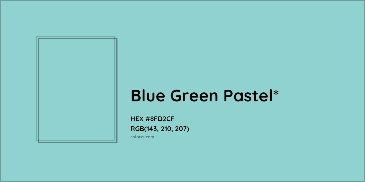 HEX #8FD2CF Color Name, Color Code, Palettes, Similar Paints, Images