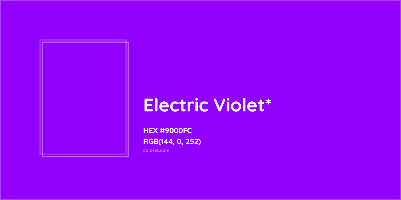 HEX #9000FC Color Name, Color Code, Palettes, Similar Paints, Images