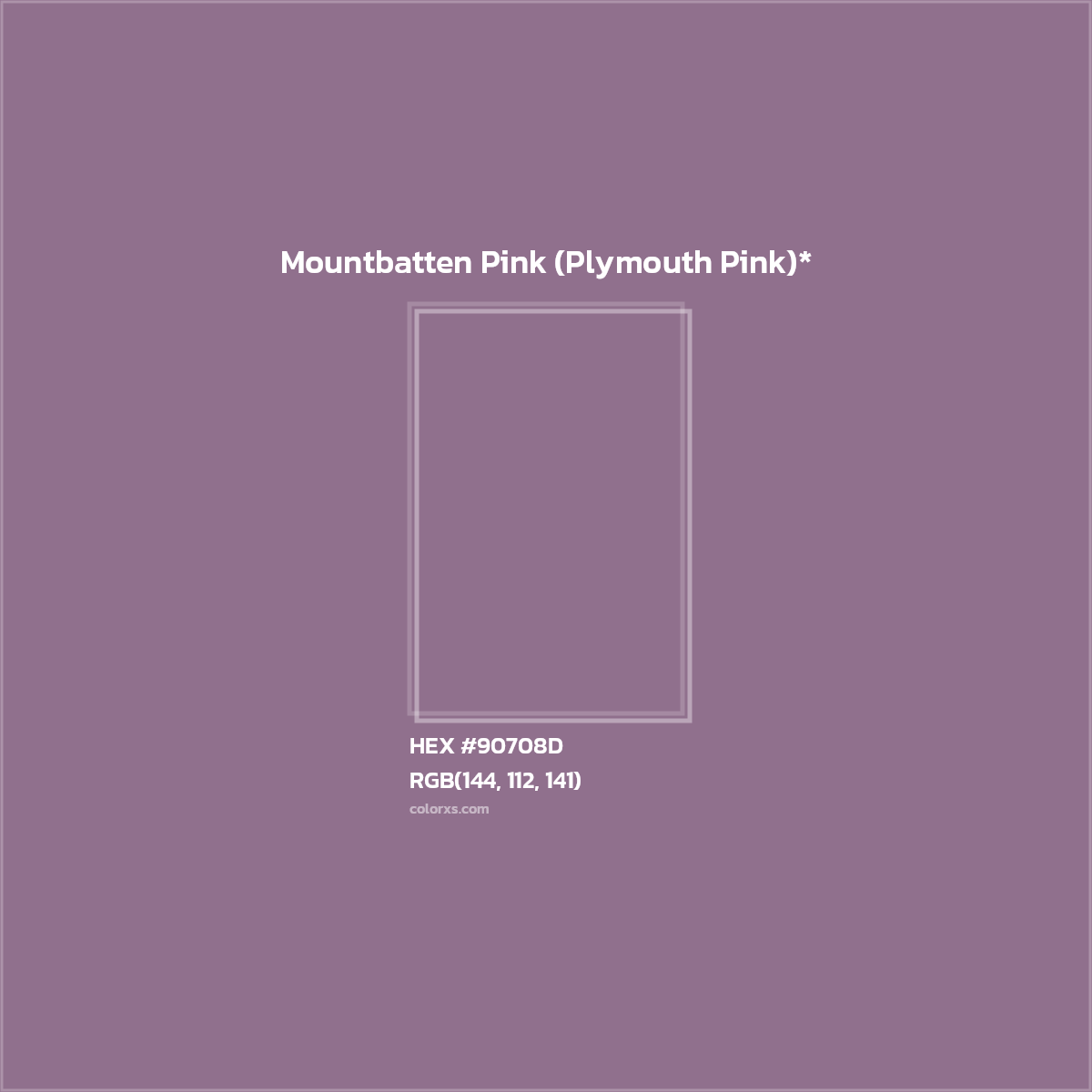 HEX #90708D Color Name, Color Code, Palettes, Similar Paints, Images