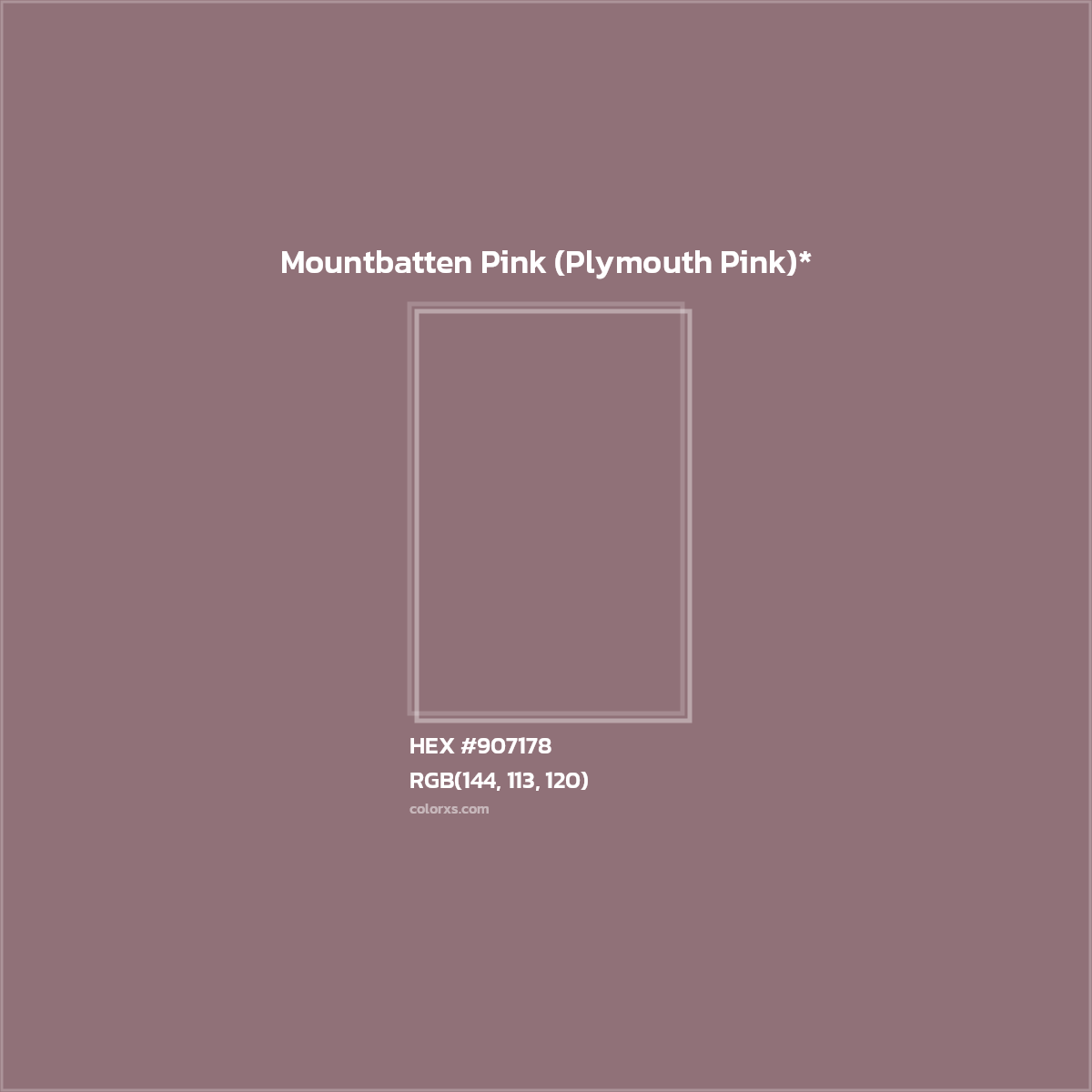 HEX #907178 Color Name, Color Code, Palettes, Similar Paints, Images