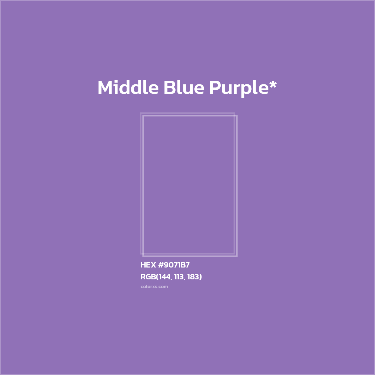 HEX #9071B7 Color Name, Color Code, Palettes, Similar Paints, Images