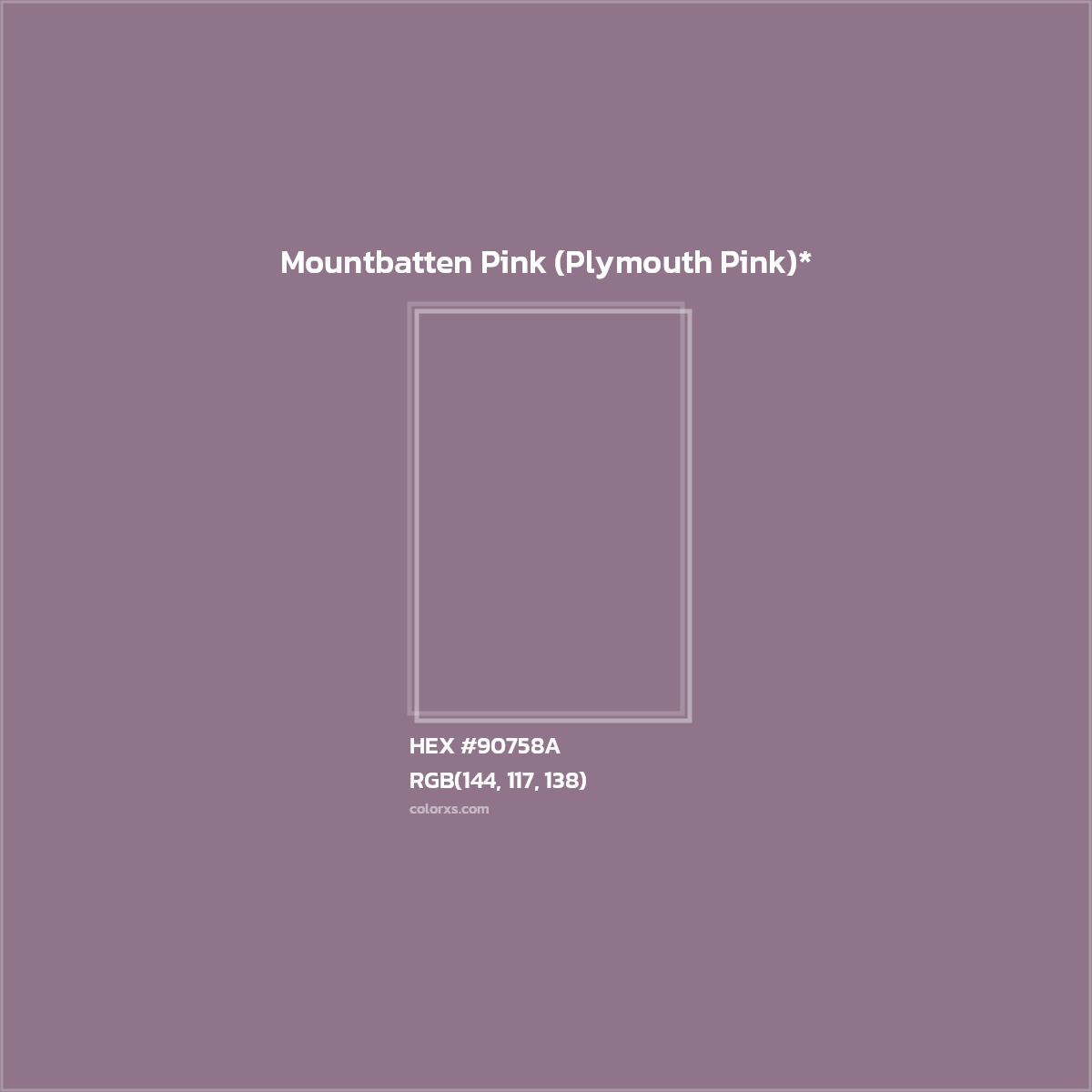 HEX #90758A Color Name, Color Code, Palettes, Similar Paints, Images