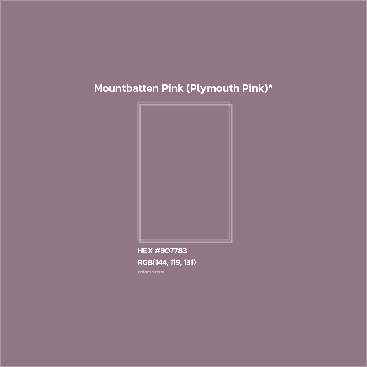 HEX #907783 Color Name, Color Code, Palettes, Similar Paints, Images