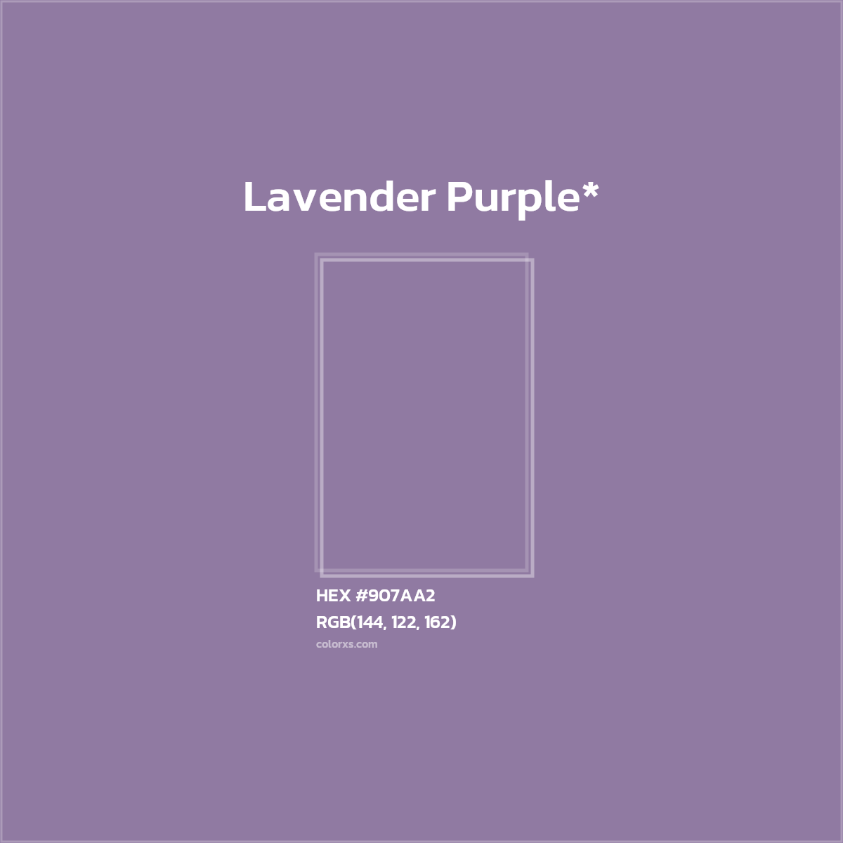 HEX #907AA2 Color Name, Color Code, Palettes, Similar Paints, Images
