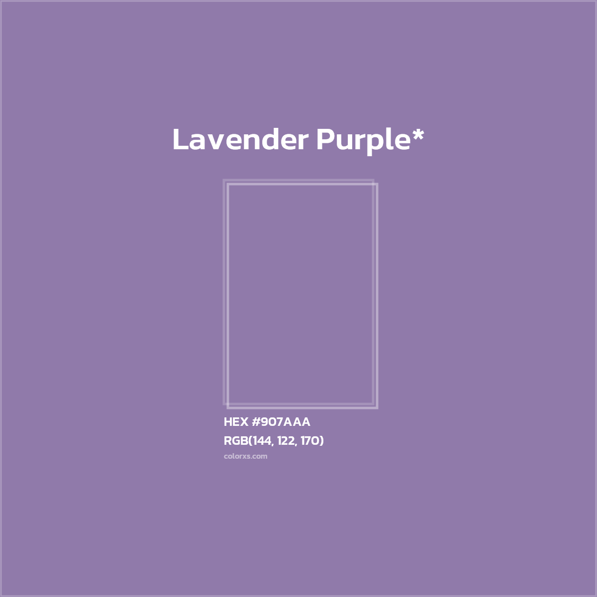 HEX #907AAA Color Name, Color Code, Palettes, Similar Paints, Images