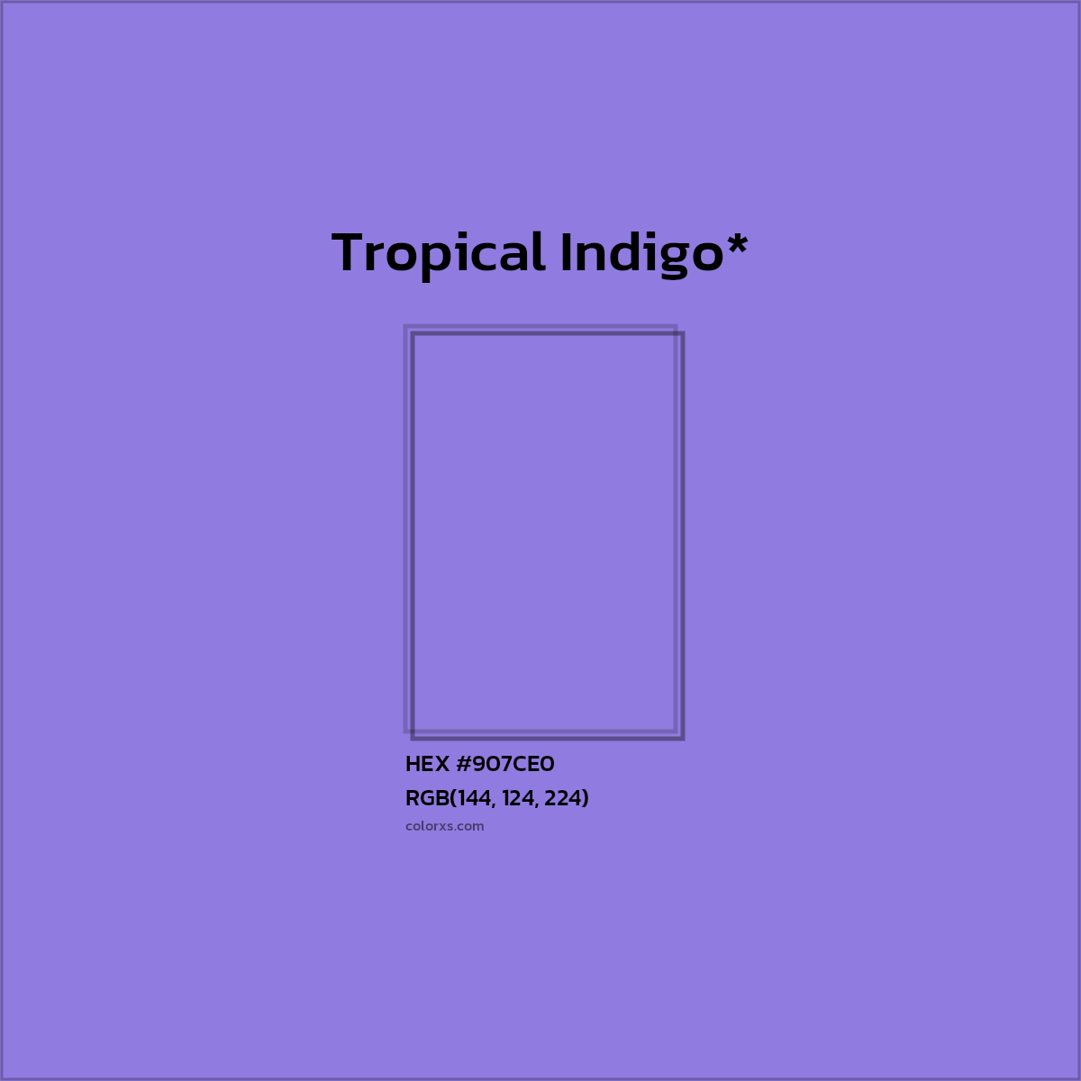 HEX #907CE0 Color Name, Color Code, Palettes, Similar Paints, Images