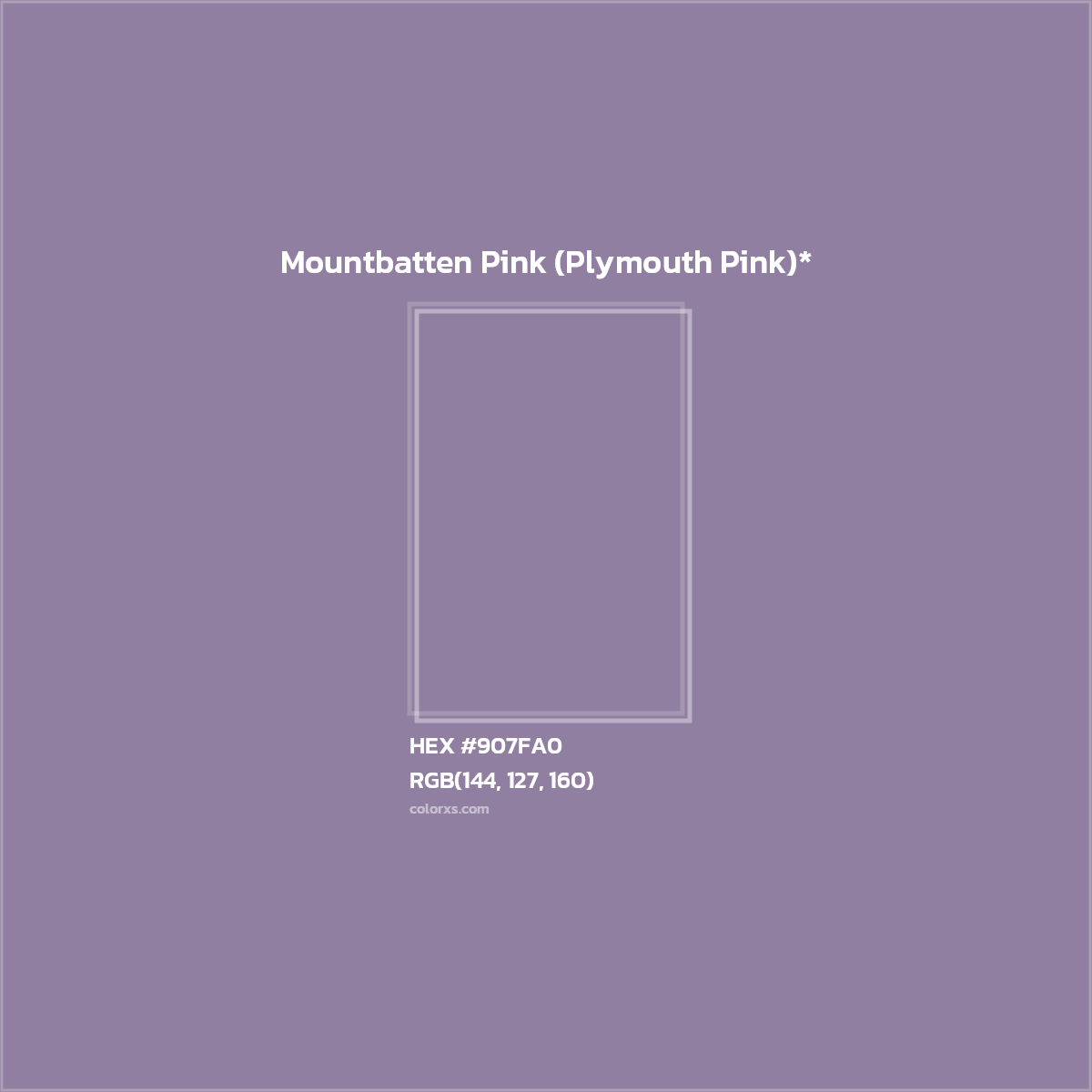 HEX #907FA0 Color Name, Color Code, Palettes, Similar Paints, Images