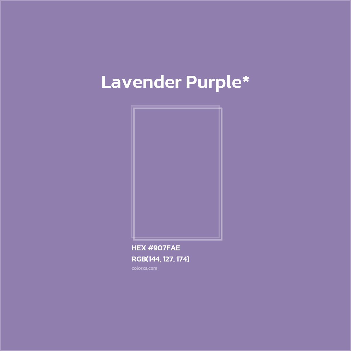 HEX #907FAE Color Name, Color Code, Palettes, Similar Paints, Images