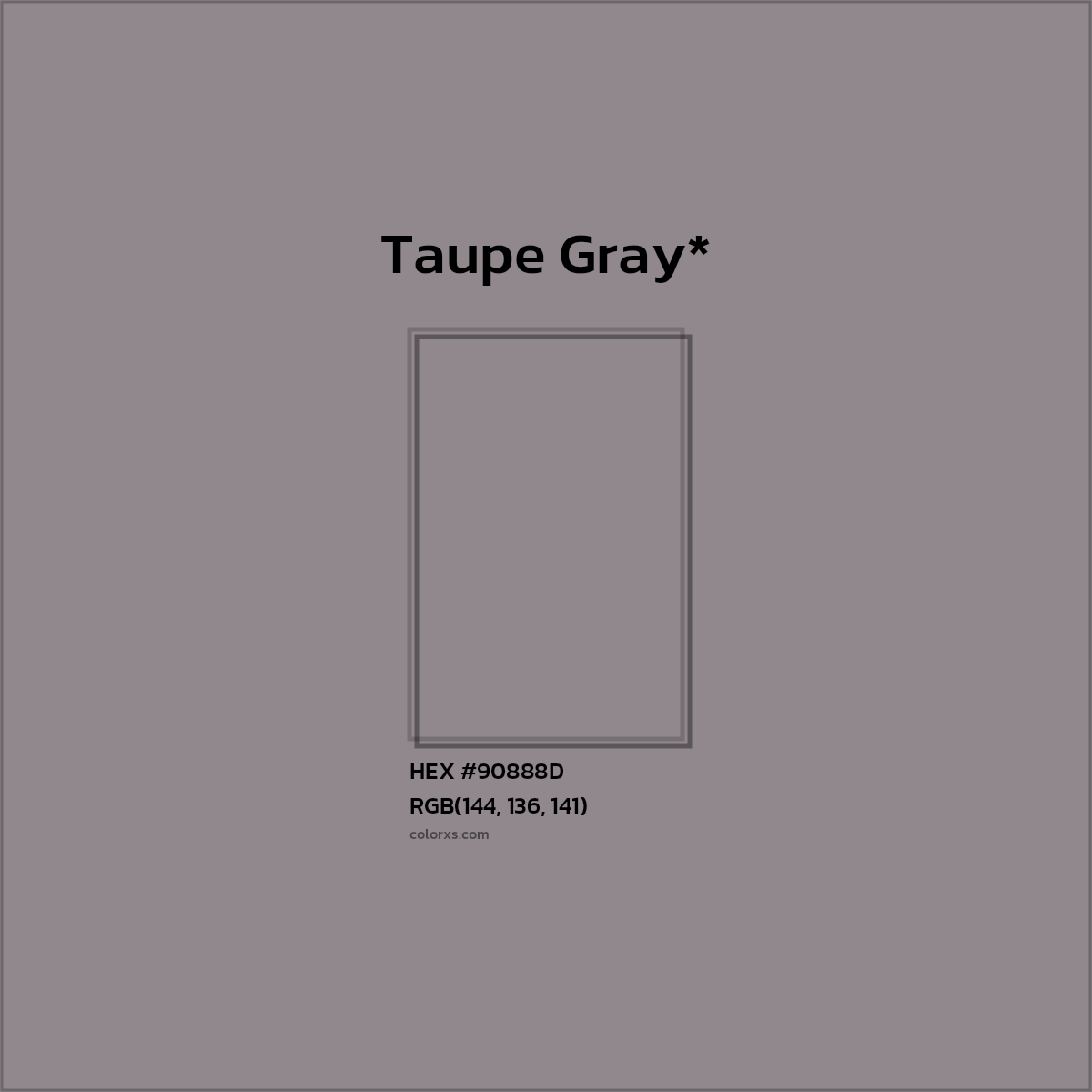 HEX #90888D Color Name, Color Code, Palettes, Similar Paints, Images