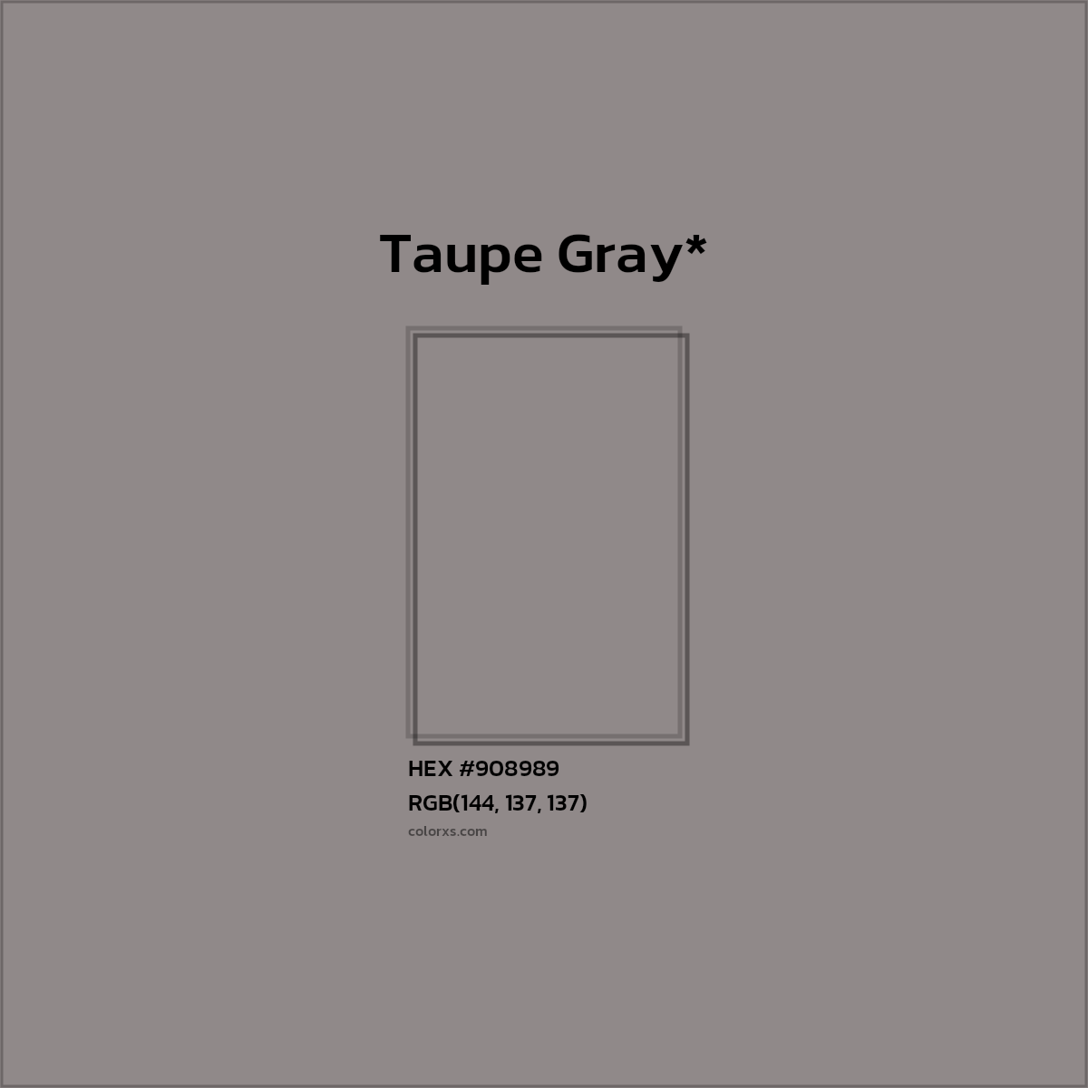 HEX #908989 Color Name, Color Code, Palettes, Similar Paints, Images