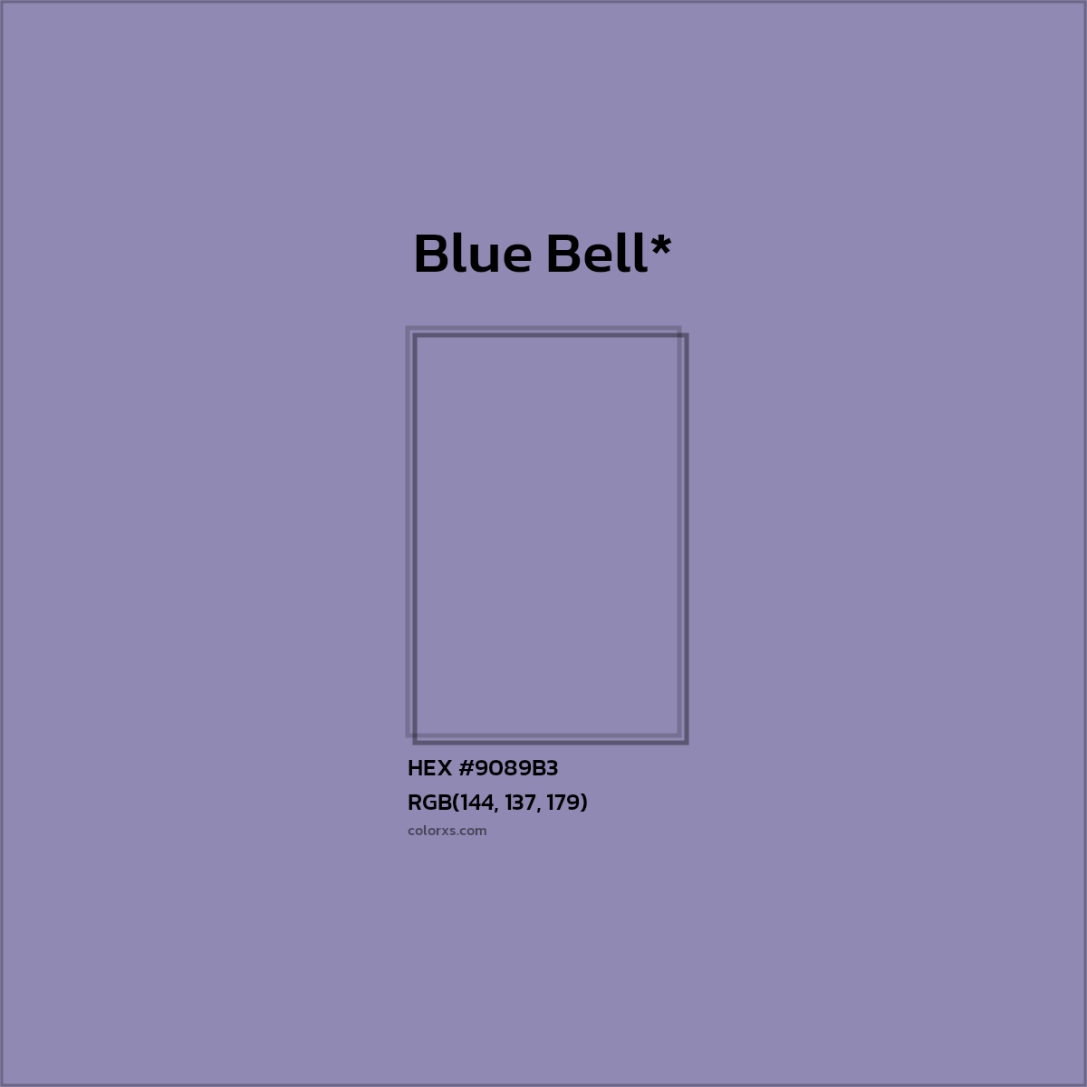 HEX #9089B3 Color Name, Color Code, Palettes, Similar Paints, Images