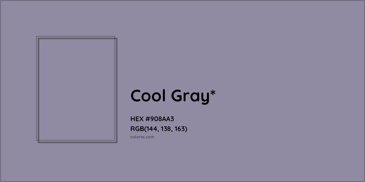 HEX #908AA3 Color Name, Color Code, Palettes, Similar Paints, Images