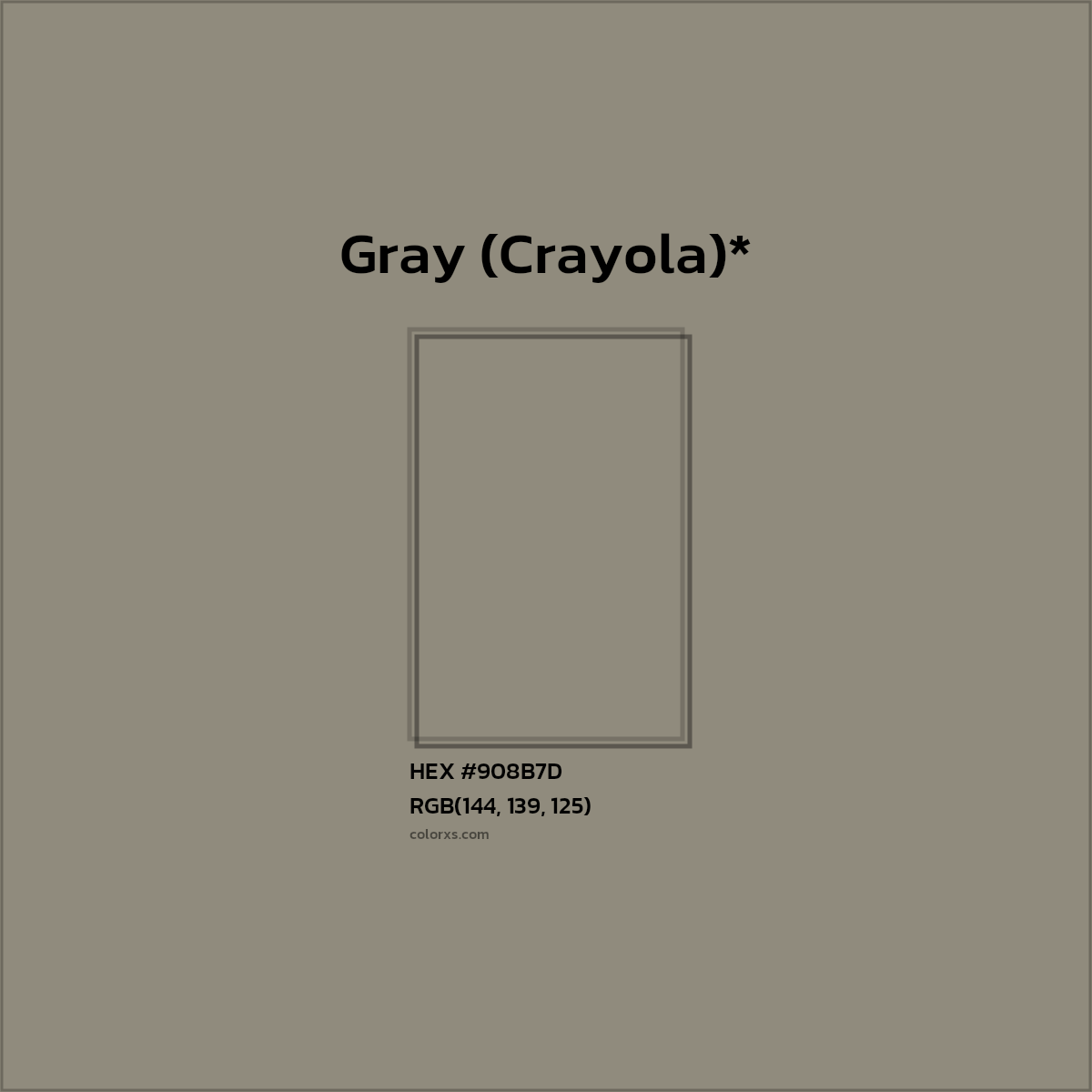 HEX #908B7D Color Name, Color Code, Palettes, Similar Paints, Images