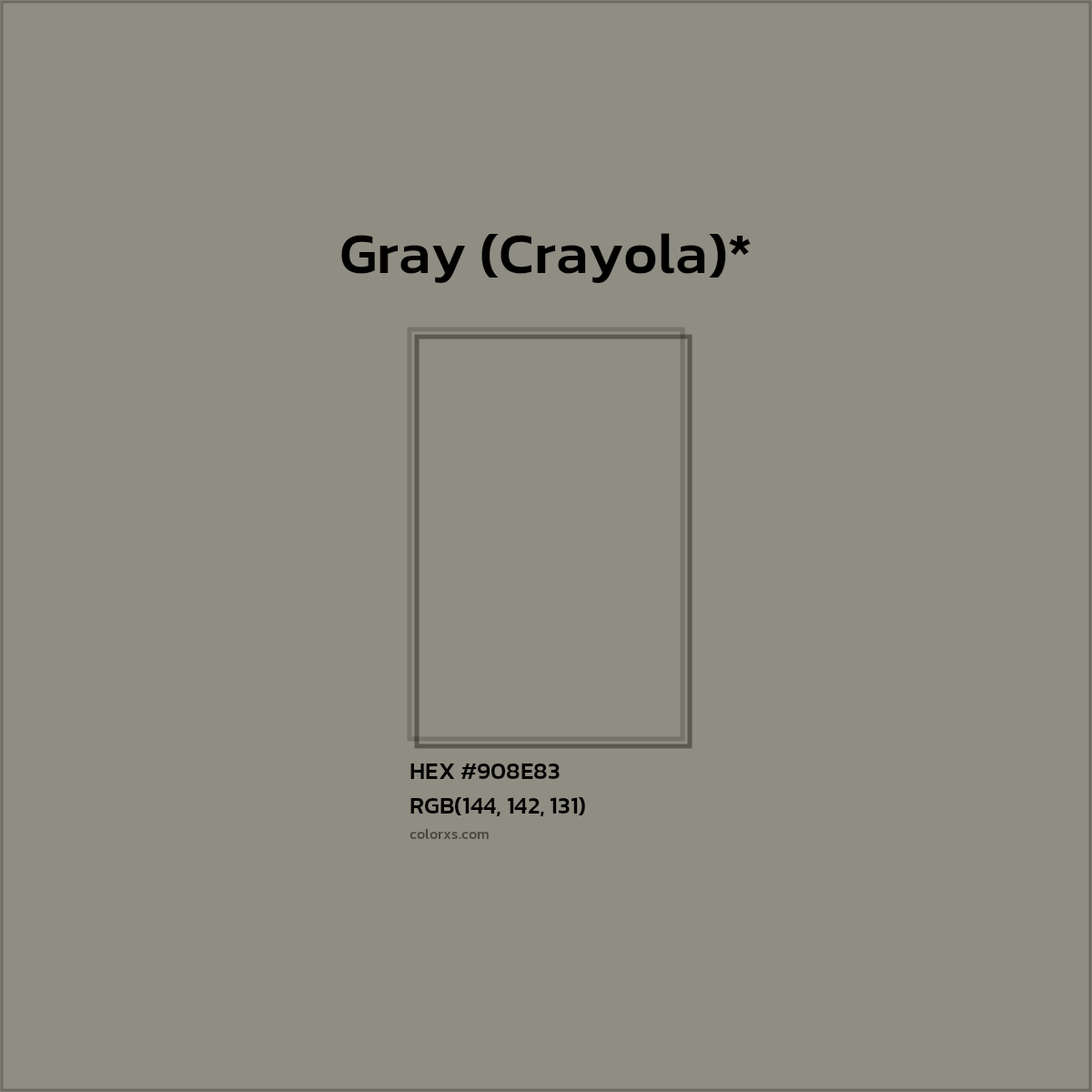 HEX #908E83 Color Name, Color Code, Palettes, Similar Paints, Images