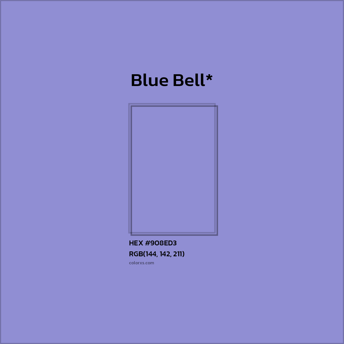 HEX #908ED3 Color Name, Color Code, Palettes, Similar Paints, Images