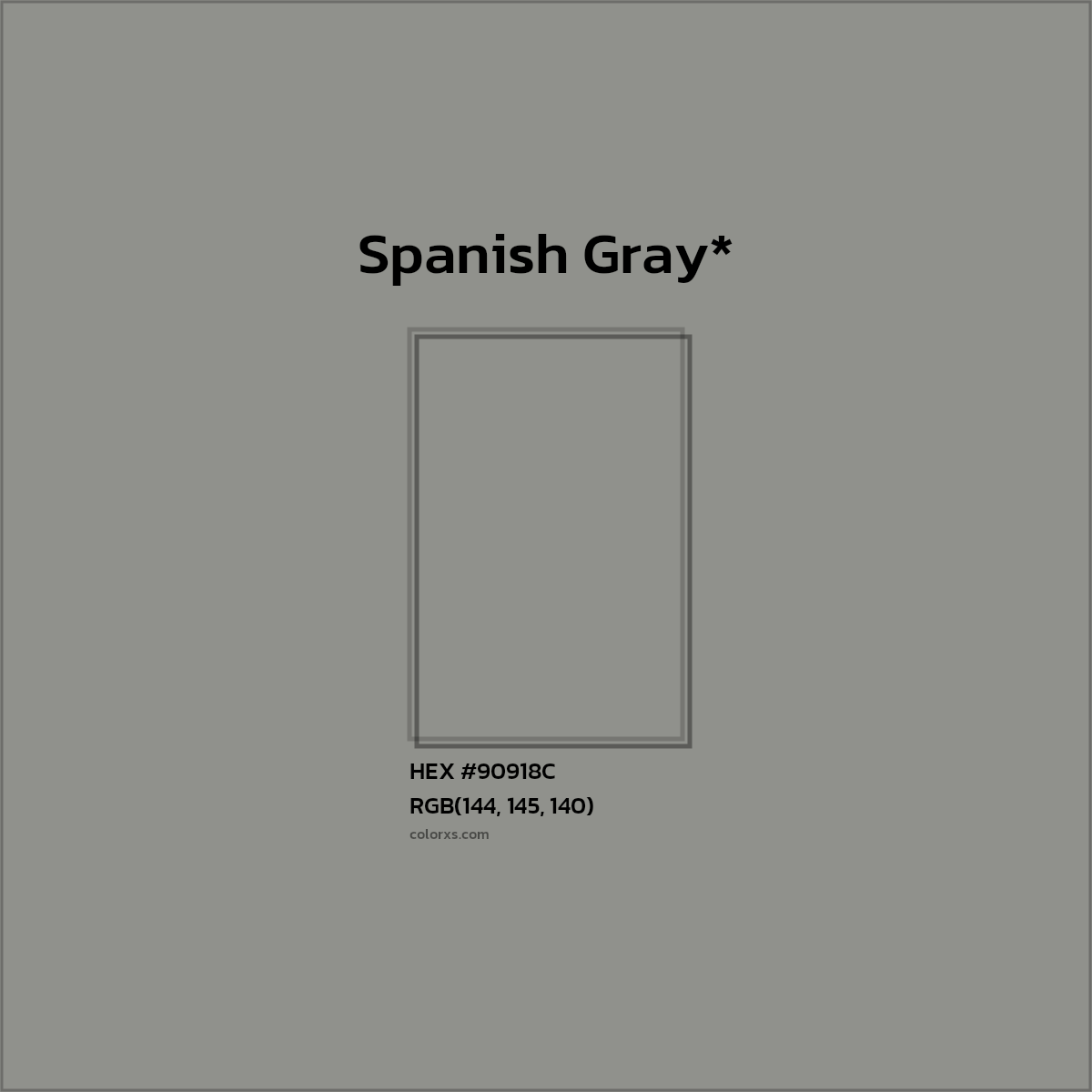 HEX #90918C Color Name, Color Code, Palettes, Similar Paints, Images