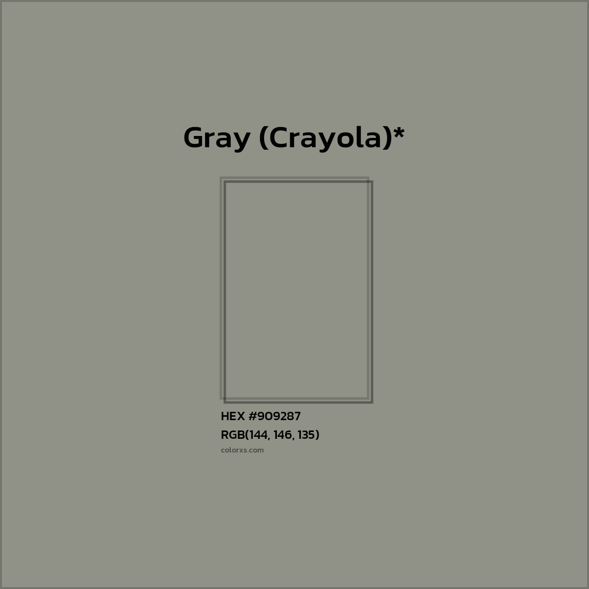 HEX #909287 Color Name, Color Code, Palettes, Similar Paints, Images