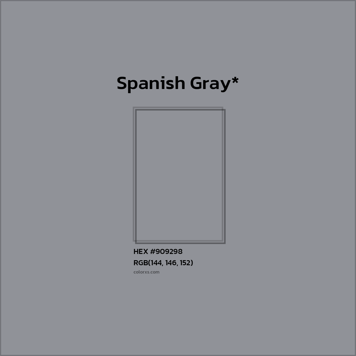 HEX #909298 Color Name, Color Code, Palettes, Similar Paints, Images