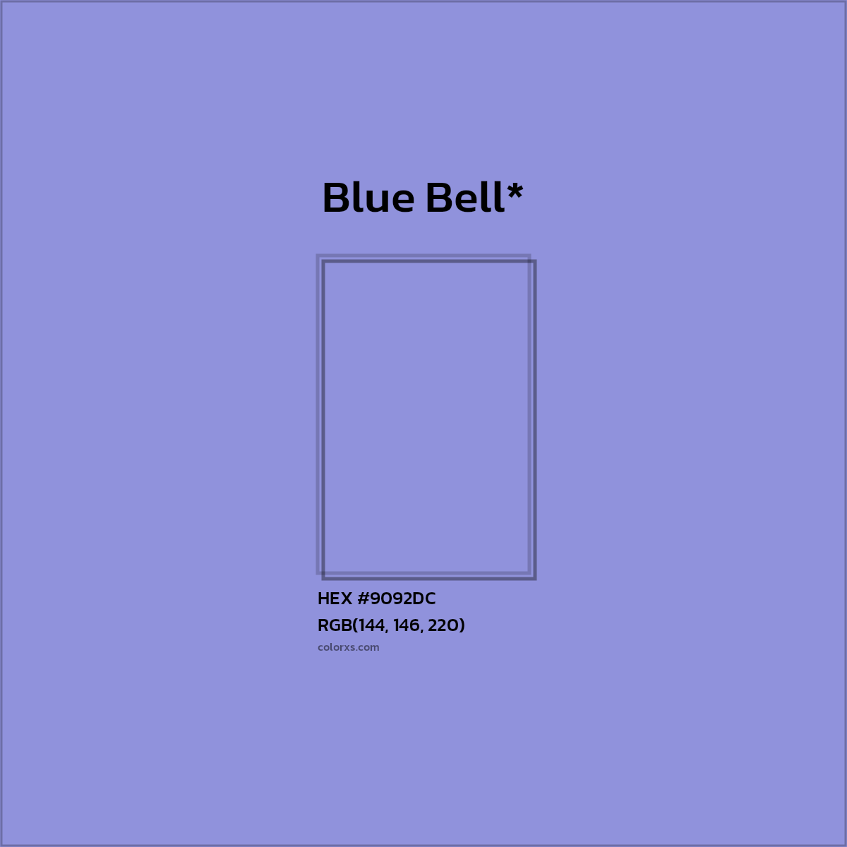 HEX #9092DC Color Name, Color Code, Palettes, Similar Paints, Images