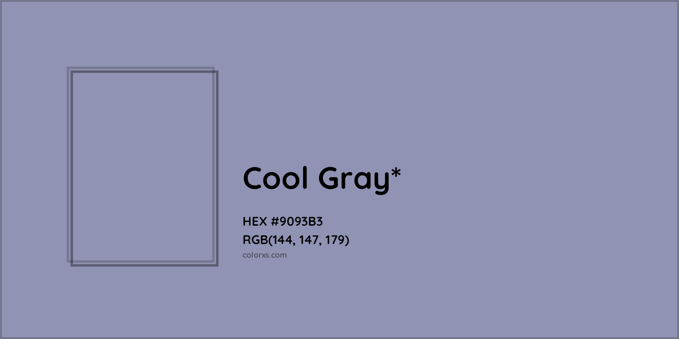 HEX #9093B3 Color Name, Color Code, Palettes, Similar Paints, Images