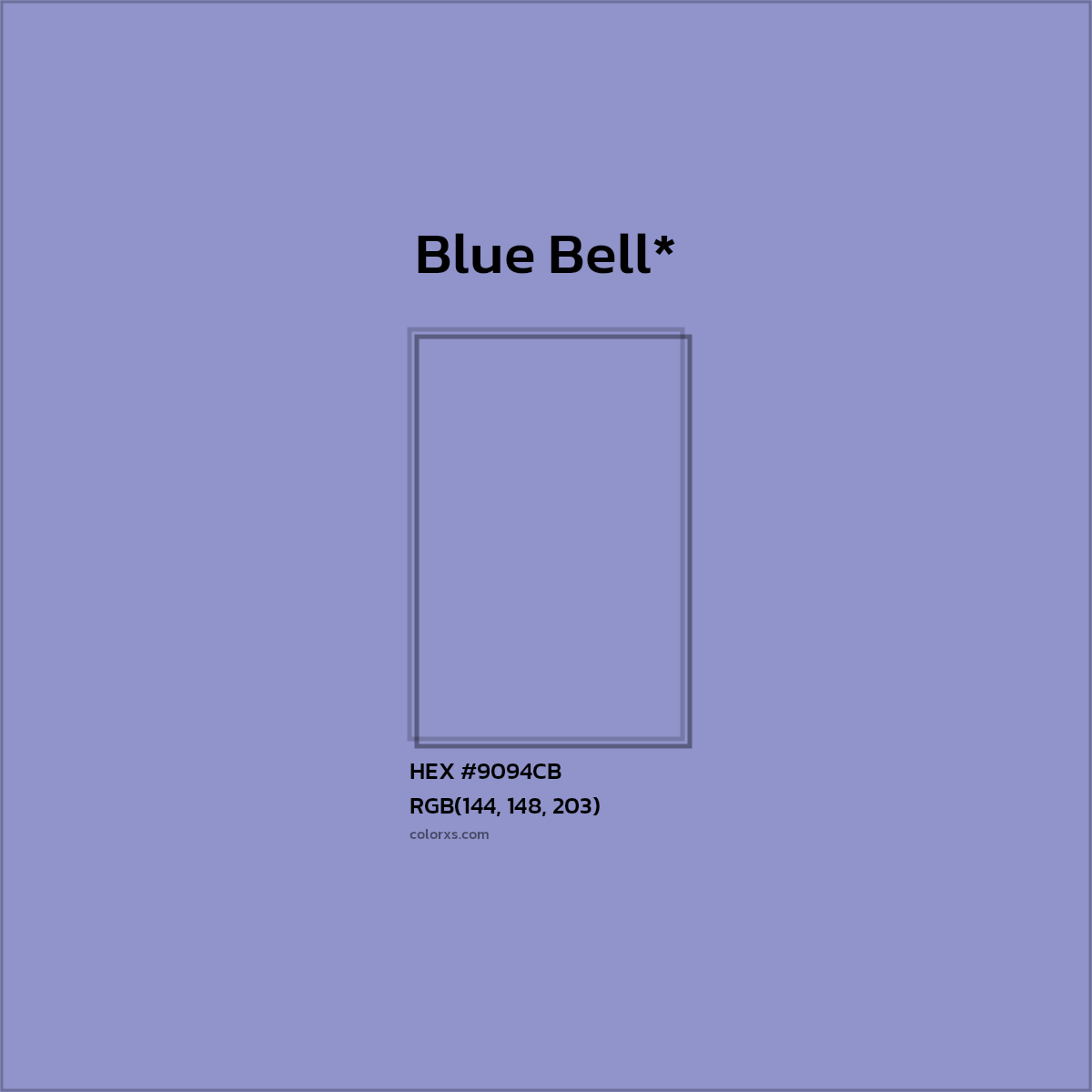 HEX #9094CB Color Name, Color Code, Palettes, Similar Paints, Images