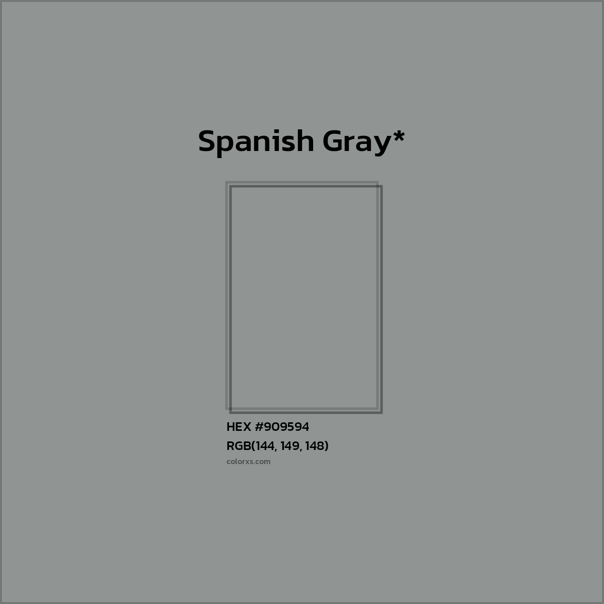 HEX #909594 Color Name, Color Code, Palettes, Similar Paints, Images