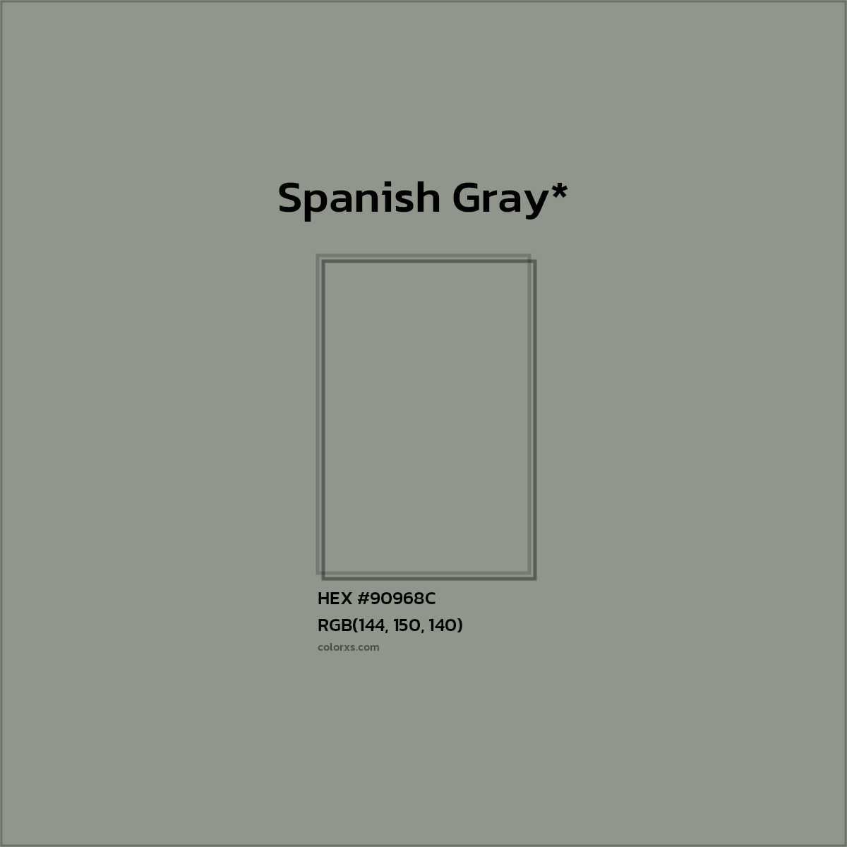 HEX #90968C Color Name, Color Code, Palettes, Similar Paints, Images