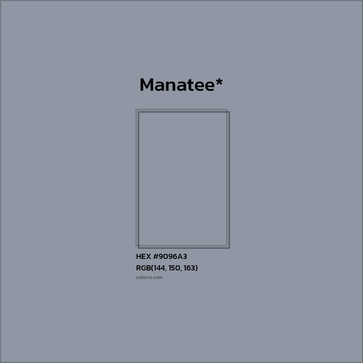HEX #9096A3 Color Name, Color Code, Palettes, Similar Paints, Images