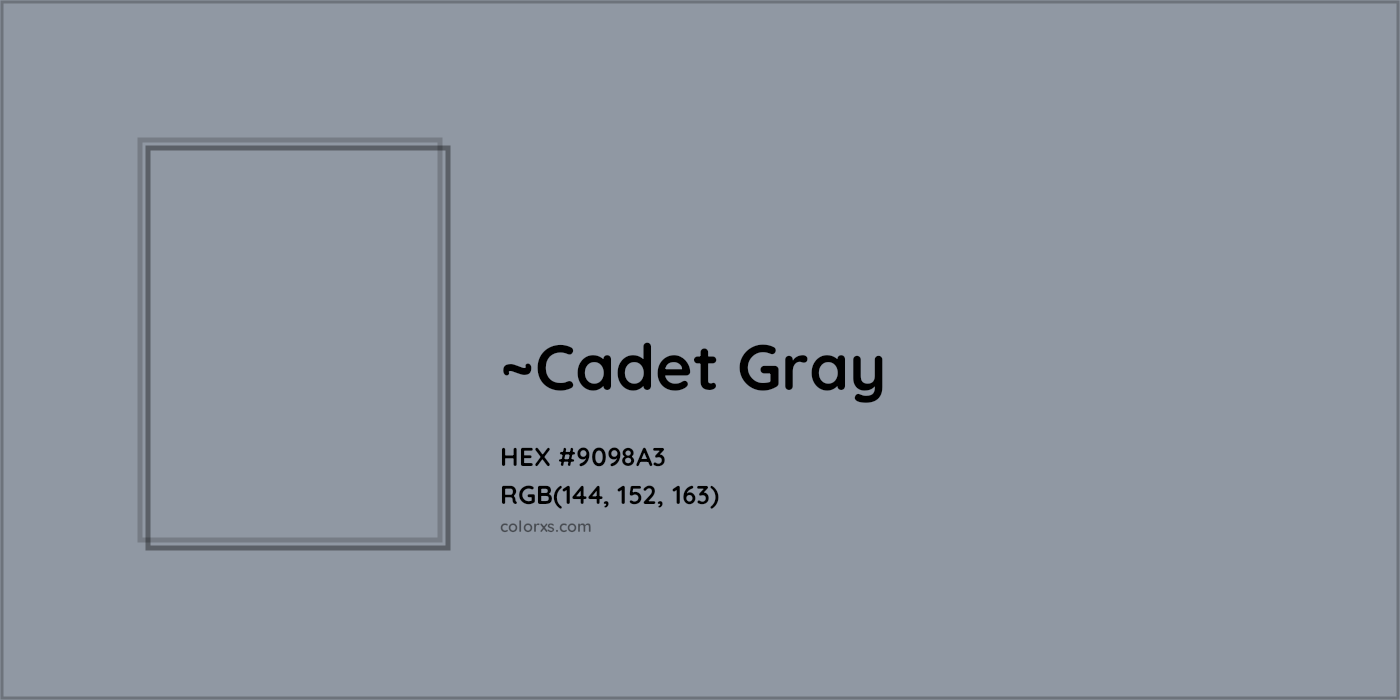 HEX #9098A3 Color Name, Color Code, Palettes, Similar Paints, Images