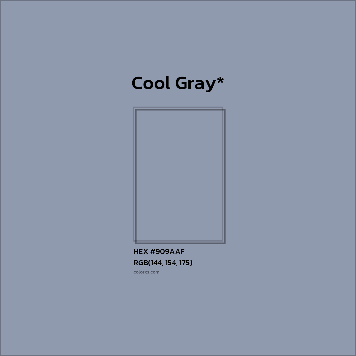 HEX #909AAF Color Name, Color Code, Palettes, Similar Paints, Images