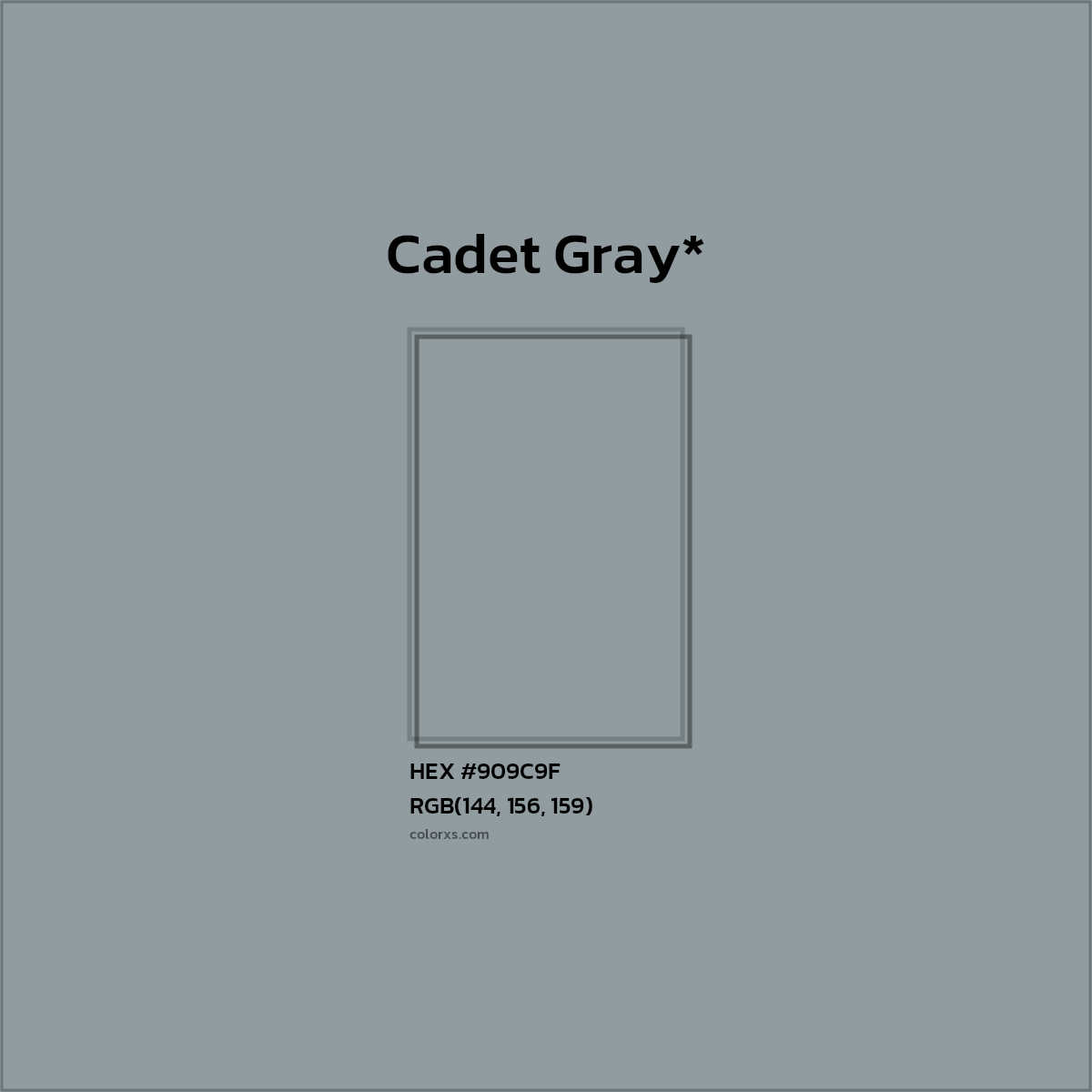 HEX #909C9F Color Name, Color Code, Palettes, Similar Paints, Images