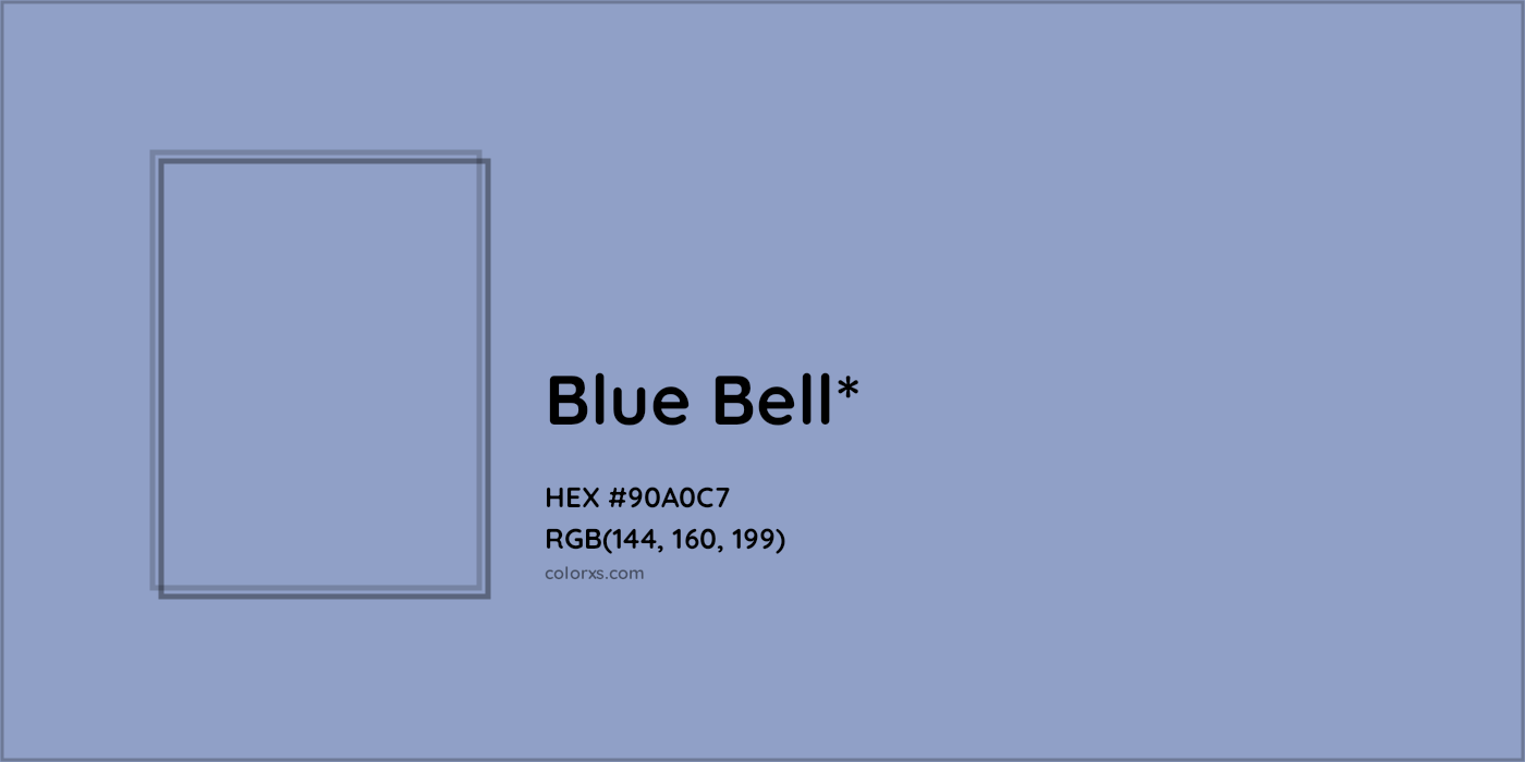 HEX #90A0C7 Color Name, Color Code, Palettes, Similar Paints, Images