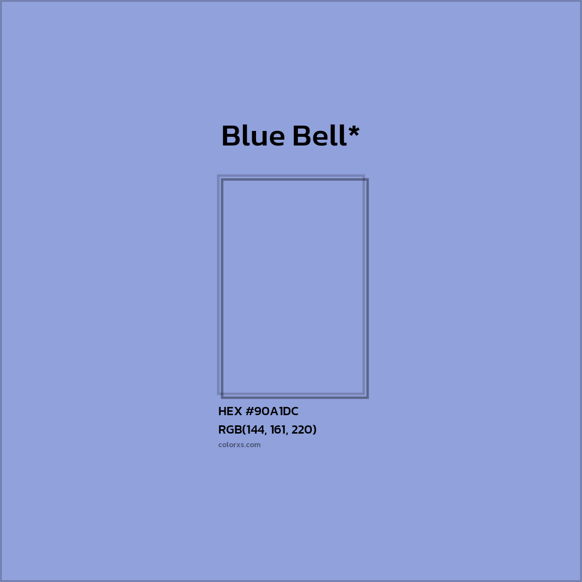 HEX #90A1DC Color Name, Color Code, Palettes, Similar Paints, Images