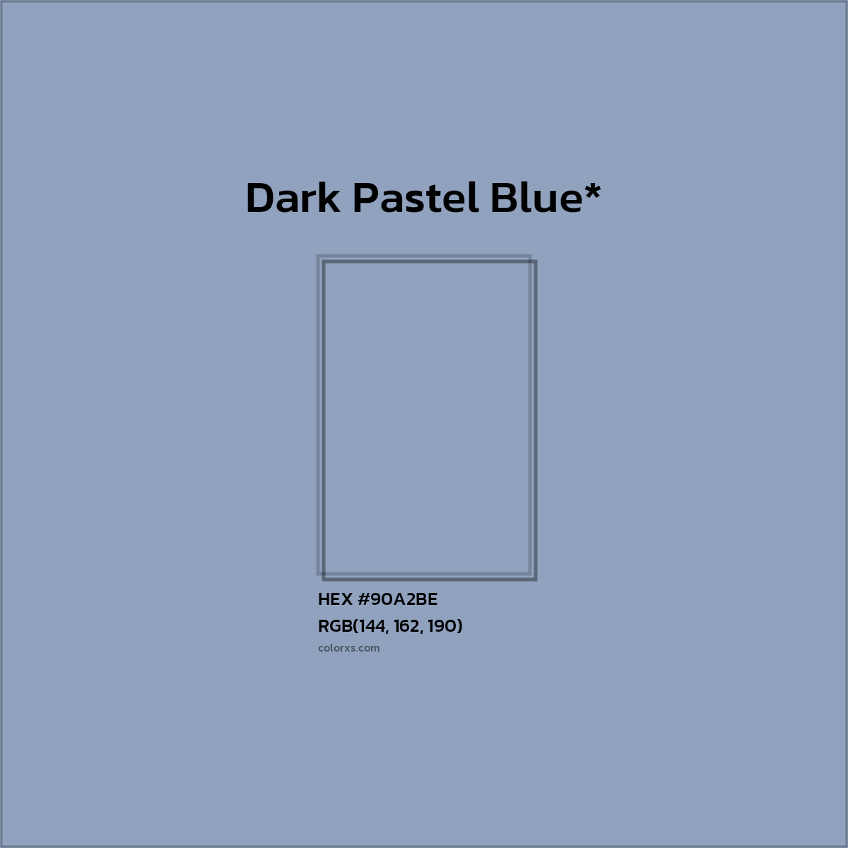 HEX #90A2BE Color Name, Color Code, Palettes, Similar Paints, Images