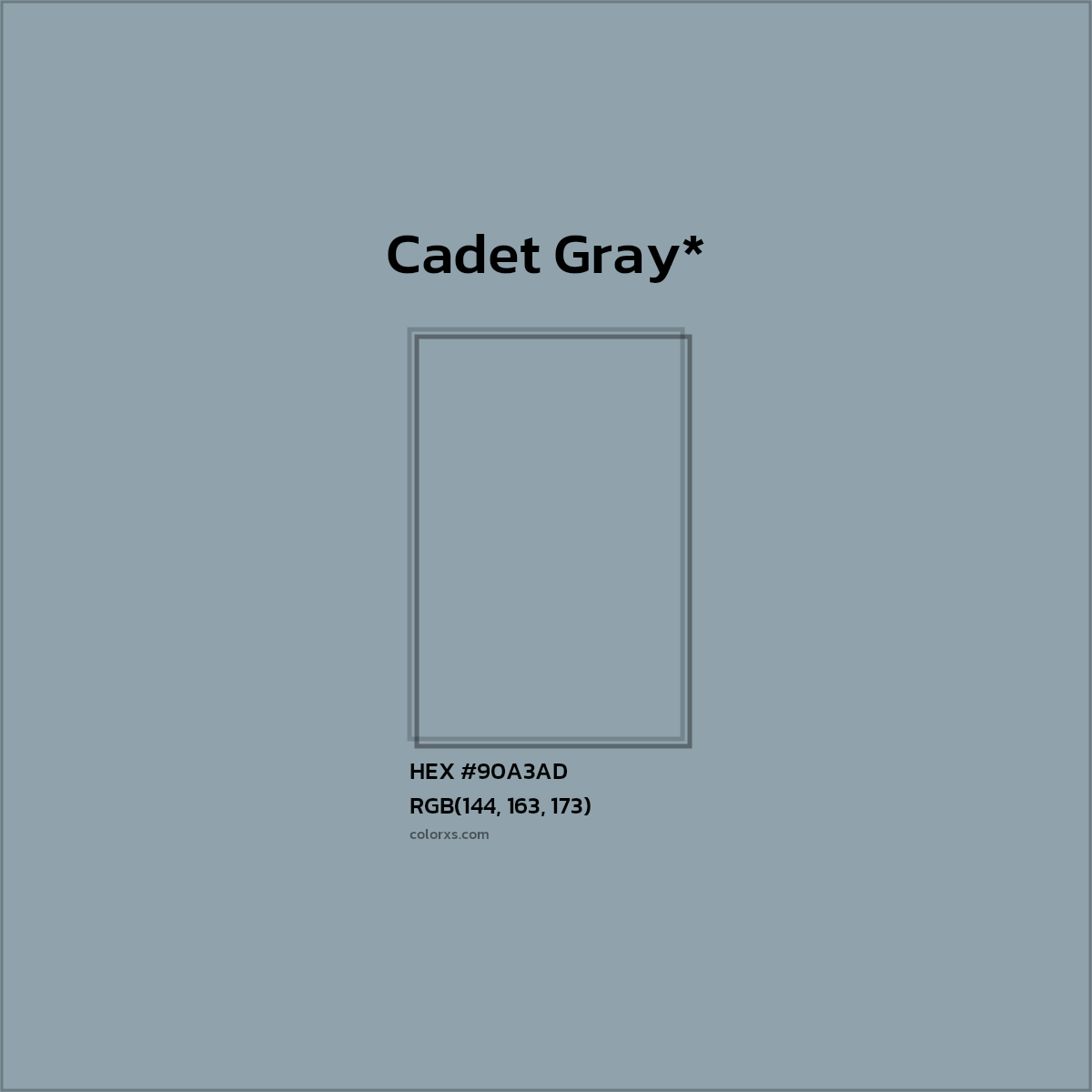 HEX #90A3AD Color Name, Color Code, Palettes, Similar Paints, Images