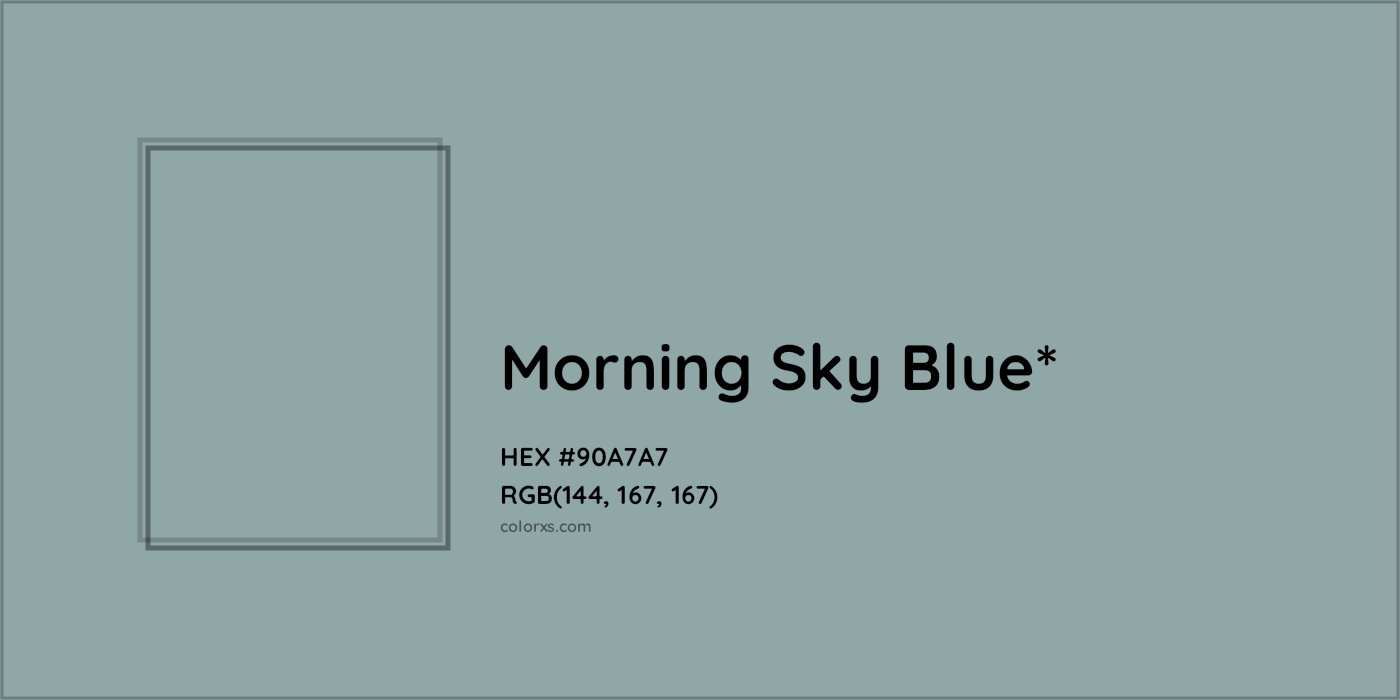 HEX #90A7A7 Color Name, Color Code, Palettes, Similar Paints, Images